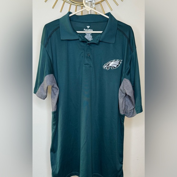 NWOT Philadelphia Eagles Men’s lightweight short sleeve polo shirt 4 XLT - Picture 2 of 4